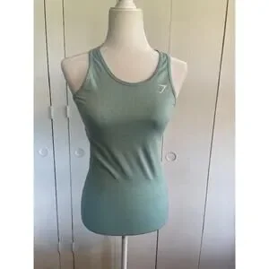 Gymshark Size Small Racerback Tank Top Light‎ Green